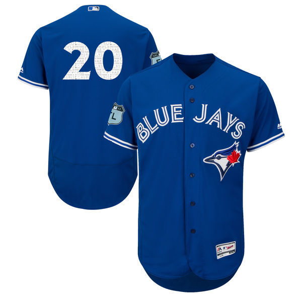 2017 MLB Toronto Blue Jays #20 Donaldson Blue Jerseys